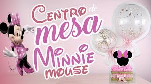 Recuerda que yo te doy la idea y tu le pones tu toque personal.mira a. Centro De Mesa Minnie Mouse Centerpiece Minnie Mouse Youtube