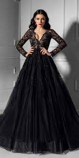 33 Beautiful Black Wedding Dresses That Will Strike Your Fancy Wedding Dresses Guide Black Wedding Gowns Fancy Wedding Dresses Black Wedding Dresses