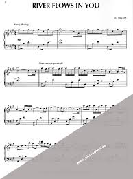 Klaviernoten kostenlos ausdrucken charts : River Flows In You By Yiruma Piano Sheet Music 00354210