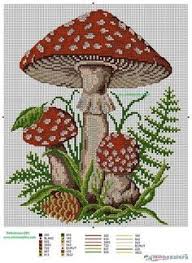 Use 2 strands of thread for cross stitch. 330 Cross Stitch Toadstools Ideas Cross Stitch Stitch Cross Stitch Patterns