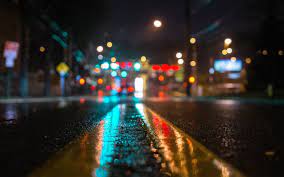 City Road Wallpaper High Definition Night Photography Dark City Abstract Photography
