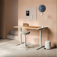 Skarsta Desk Sit Stand Beige White 47 1 4x27 1 2 Ikea In 2020 Ikea Standing Desk Home Desk Sit Stand Desk