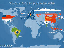 About half the size of south america (or slightly larger than brazil); Largest Economies In The World