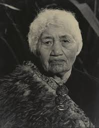 Portrait of Hatiwira Takiha with re-touched moko