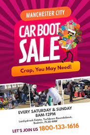 Design Created With Postermywall Flyer Template Car Boot Sale Boots For Sale