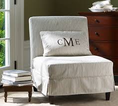 Slipper Chair Slipcover Note Piping At Cushion Level Slipcovers For Chairs Slipper Chair Slipcover Furniture Slipcovers