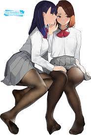 Miru Tights - Aikawa Ren, Nakabeni Yua Render 1 [Yomu] | PNG