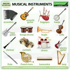 Whether it is a reality show or a concert, the crowd and viewers give a clear indication that india is a land of music. Musical Instruments English Vocabulary List