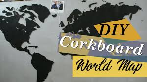 Que ce dernier soit exotique, classique, campagne ou vintage, nos accessoires déco épousent tous les styles d'intérieur. Diy Corkboard Map Tableau Carte Du Monde En Liege Youtube