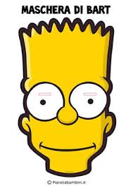 Maschere Dei Cartoni Animati Da Stampare E Ritagliare Bart Simpson Cartoni Animati Halloween Maschere