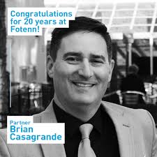 We recently celebrated the 20-year Fotenniversary of Partner Brian  Casagrande! Staff in the Ottawa office celebrated with good food and drink,  a slideshow from across the years, and good stories and fond