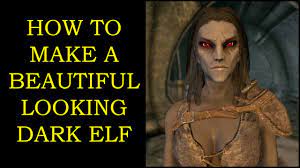 Skyrim - How to make a beautiful Dark Elf female in 2023 (NO MODS) - YouTube