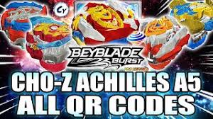 The complete beyblade burst turbo qr code collection! Turbo Achilles A4 Qr Code Cute766