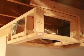 Soffit with air duct extension and framing support for an air register. New Basement Ceiling West Chester Pa