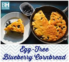 Recipe Egg Free Blueberry Cornbread Cast Iron From Brylanehome Blueberry Cornbread Food Recipes