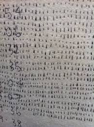 Vanessa Rolf Drawing With The Thread Sleep Diary Hand Stitching Letters And Numbers