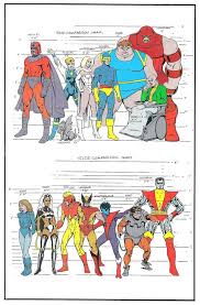 Height Chart For The X Men Tv Series Marvel Comics X Men