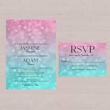 Bokeh Wedding Invitation Suite Fuschia Teal By Memorylanepaperie 35 00 Wedding Invitations Wedding Invitation Suite Invitations