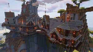 Minecraft mountain houses are built into hillsides, or else, are open, featuring grand vistas right outside the window. Mountain Side Village I Made In Survival Minecraft