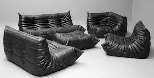 Black And White Couches For Sale Vintage Black Leather Togo Sofa Set By Michel Ducaroy For Ligne Roset For Sale At Pamono Togo Sofa Ligne Roset Black And White Sofa