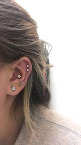 My Piercings Right Ear W New Conch Piercing Ear Piercings Conch Conch Ear Piercing Ear Piercings