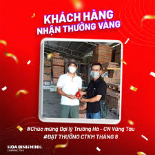 Gạch ốp lát Hòa Bình Minh: Tặng thưởng các Đại lý phân phối đạt chương  trình khuyến mãi tháng 8/2022 - Công ty Cổ phần Gạch ốp lát Hòa Bình Minh -