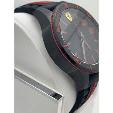 Shop rubber, metal, leather, exotic and vintage watch straps! Scuderia Ferrari Men S Ultraveloce Black Silicone Strap Smart Watch 08 Eli Adams Jewelers