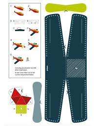 Bastelbogen flugzeug zum ausdrucken : Flugzeug Papier Bastelbogen 9 90