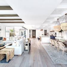 One bedroom and efficiency apartments are inherently designed with when there's not enough room for a separate living and dining area, ditch the dining table and turn the kitchen counter into an eating bar that. Beautiful Open Floorplan In Coastal Modern Home By Lindye Galloway Interiors Living Room Floor Plans Open Dining Room Modern Floor Plans