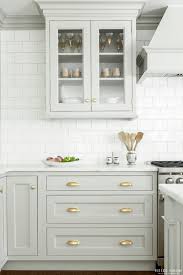 Look We Love Gray Kitchen Cabinets With Brass Hardware Kitchen Cabinet Design Kitchen Trends Kitchen Inspirations