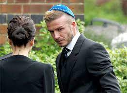Celebrities Wearing Yarmulkes David And Victoria Beckham David Beckham Celebrities