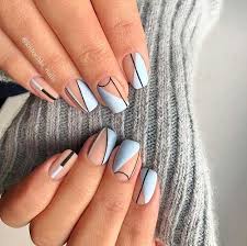 Young nails' greg salo creates a geometric acrylic nail design. 6 Geometric Nail Art Nail Art Designs 2020