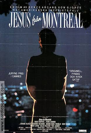 Jesus de Montreal movie poster 1989 Lothaire Bluteau Denys Arcand