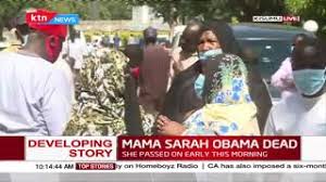 Said won an award for the best lead actress in tv drama at kalasha awards in 2020. Developing Story Mama Sarah Obama To Be Buried Tomorrow Before Noon Youtube