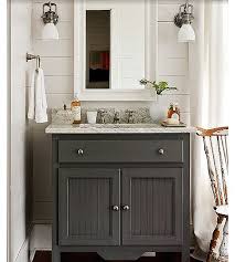 Beadboard Bathroom Cabinet J Tribble Grey Bathroom Vanity Cottage Bathroom Farmhouse Bathroom Vanity