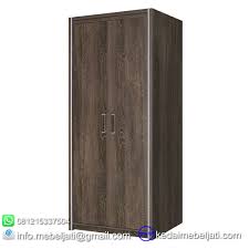 Jaminan harga dan kepuasan konsumen. Beli Lemari Pakaian Minimalis Denver 2 Pintu Kayu Jati Solid Dari Jepara
