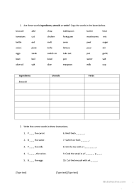 Jump to the french cooking terms glossary. Cooking Vocabulary English Esl Worksheets For Distance Learning And Physical Classrooms