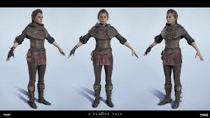 She and her younger brother hugo are orphans fleeing the inquisition and the supernatural appearance of the rats. Artstation A Plague Tale Innocence Amicia Olivier Ponsonnet