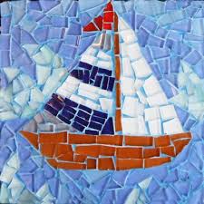 Kids Mosaic Boat Kit Mosaics For Kids Craft Kits For Kids Mosaic Art Projects