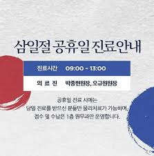 기온이 낮은 중부 내륙엔 눈이 오는 곳이 많겠습니다. í‰ì´Œ ì„œìš¸ë‚˜ìš°ë³'ì› ì‚¼ì¼ì ˆ ê³µíœ´ì¼ ì§„ë£Œ ì•ˆë‚´ ì§„ë£Œì‹œê°„ 09 00 13 00 ì˜ë£Œì§„ Facebook