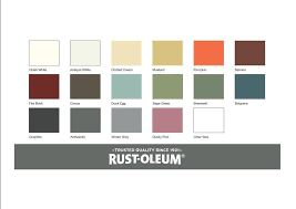 image result for rust oleum chalk paint colours chart in