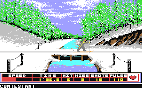 Winter Games Biathlon On The C 64 Vintage Video Games All Video Games Winter Games