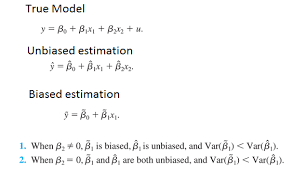 Omitted Variable Bias Multicollinearity Why Are The Coefficient Ses Smaller In The Unbiased Specification Cross Validated