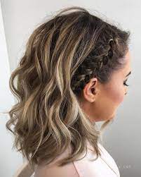 Easy Braided Headband Look Braidedhairstylesforweddings Medium Length Hair Styles Medium Hair Styles Hair Lengths