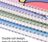 Foska Hardcover Bound 4Pcs/Opp Bag Packing 70GSM Inner Papers A5 Size 60  Sheets Cute Animal-themed Spiral Note Book