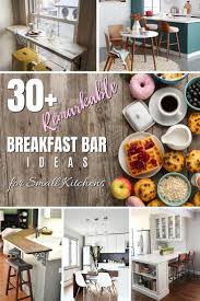 A small bar was added in the new nook area with additional refrigeration. 30 Remarkable Breakfast Bar Ideas For Small Kitchens