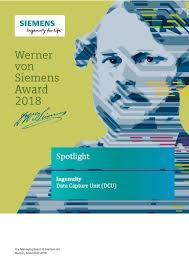 Among 12 out of 765 applications our Data Capture Unit (DCU) was honored  with this year's Werner von #Siemens Award Spotlight Certificate, focusing 
