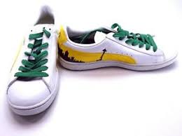 Details About Puma Shoes Basket 70s Champs White Yellow Green Sneakers Size 8