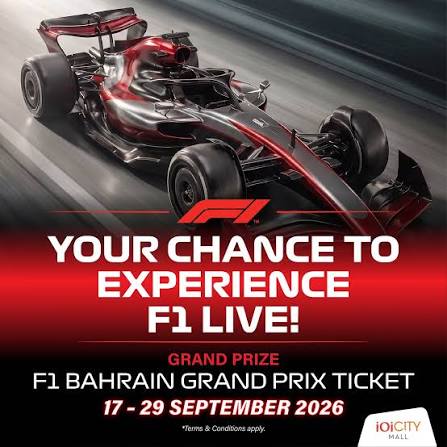 🏎‍🟀🔥 Vroom Vroom! Ready to experience the thrill of F1 live? Your chance  to catch the F1 Bahrain Grand Prix in person is here! We're giving away K1  Grandstand tickets (worth RM1,632
