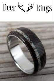 Mens Dark Wood Deer Antler Wedding Ring My Future Husband Would Love One Of These Handcrafte Deer Antler Wedding Rings Antler Wedding Rings Mens Wedding Rings